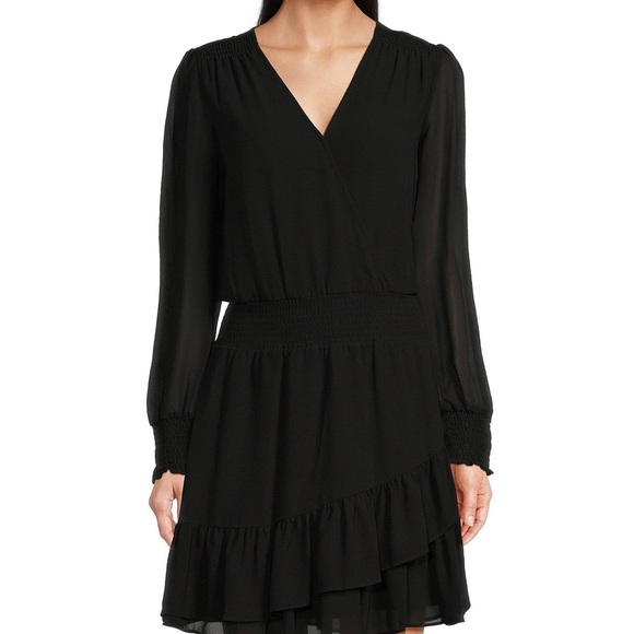 Black Micheal kors ruffled dress - Picture 3 of 4